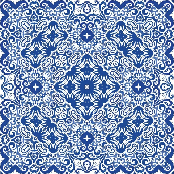 Portugais ornemental azulejo céramique . — Image vectorielle
