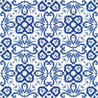 Seramik fayanslarda dekoratif renk motifi.