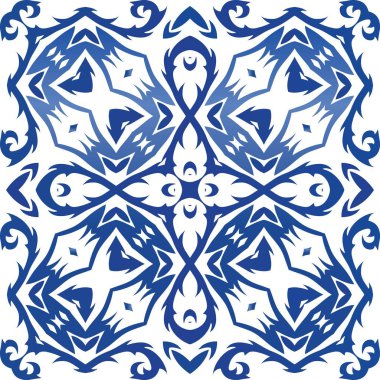 Seramik fayanslarda dekoratif renk motifi.