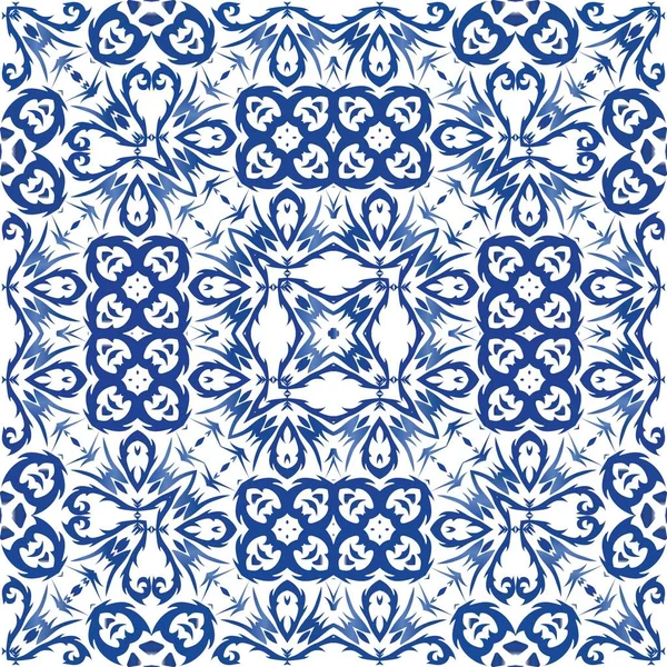 Um motivo de cor decorativa em azulejos cerâmicos . — Vetor de Stock