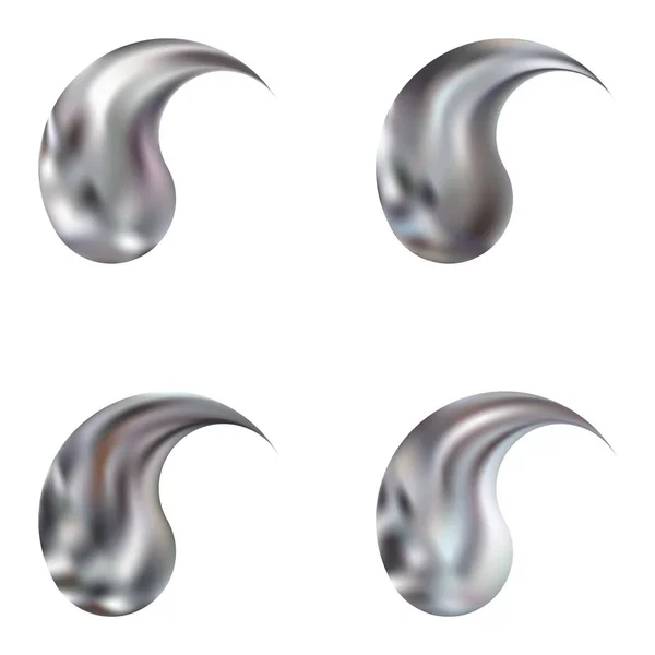 Uppsättning moderna bakgrunder med yin eller yang. — Stock vektor