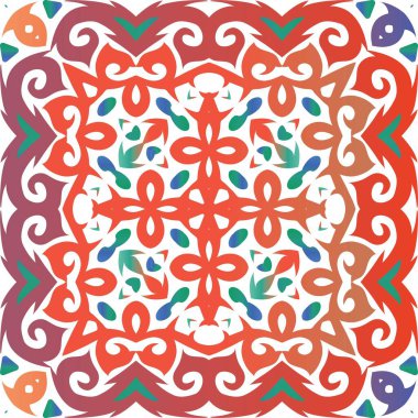 Dekoratif renk seramik talavera fayansları.