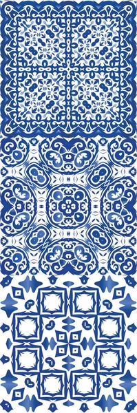 Baldosas cerámicas azulejo portugal . — Vector de stock