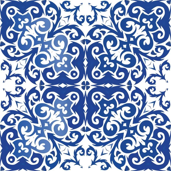 Tradycyjny ornat portugalski azulejo. — Wektor stockowy