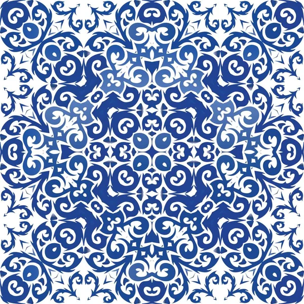 Antiquité portugaise azulejo céramique . — Image vectorielle