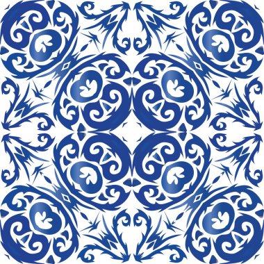 Portekizce süslemeli azulejo seramik.