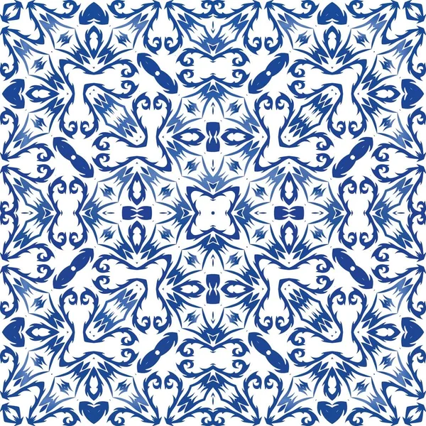 Portugiesische Zierazulejo-Keramik. — Stockvektor