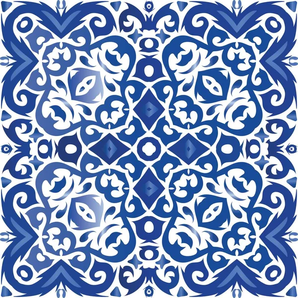 Azulejo decorativo azulejo portugal azulejos decoración . — Vector de stock