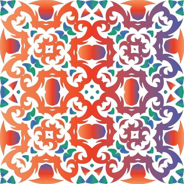 Colore decorativo piastrelle talavera ceramica . — Vettoriale Stock