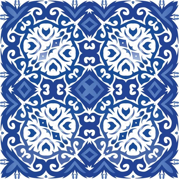 Antika azulejo döşeme yaması. — Stok Vektör