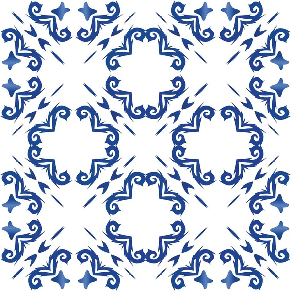 Antik portugisiska azulejo keramik. — Stock vektor