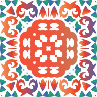 Dekoratif renk seramik talavera fayansları.