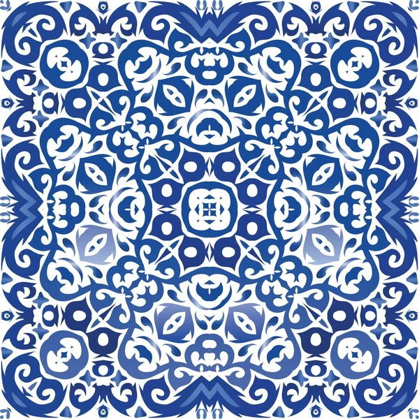 Seramik fayanslar azulejo Portekiz. — Stok Vektör