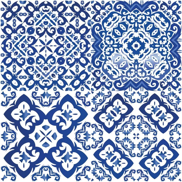 Portugais ornemental azulejo céramique . — Image vectorielle