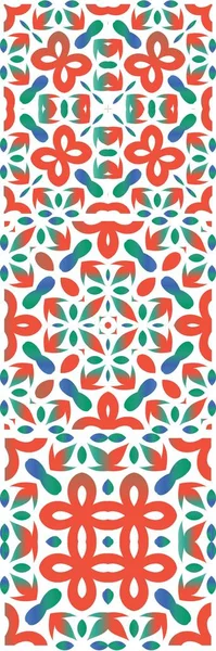 Mexican Ornamental Talavera Ceramic Modern Design Set Vector Seamless Patterns — Stock Vector