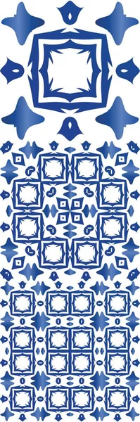 Antieke Azulejo Tegels Lappendeken Minimaal Ontwerp Vector Naadloze Patroon Aquarel — Stockvector