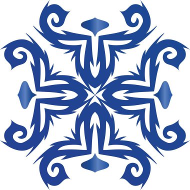 Seramik fayanslar azulejo portugal. Grafik tasarımı. Vektörsüz suluboya desenli. Tişört, hatıra defteri, çarşaf, akıllı telefon çantası veya çantalar için mavi etnik geçmiş.