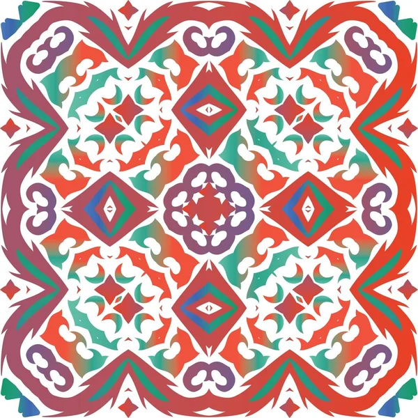 Cerámica Talavera Ornamental Mexicana Diseño Del Baño Concepto Patrón Sin — Vector de stock