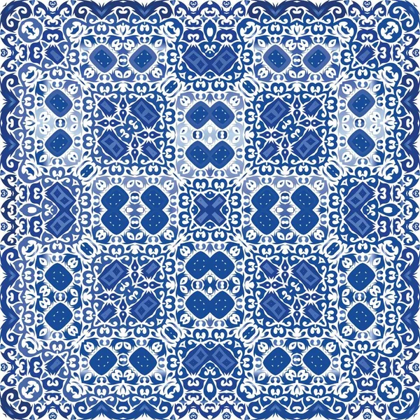 Telhas Decorativas Azulejo Cor Cerâmica Design Gráfico Modelo Padrão Sem —  Vetores de Stock