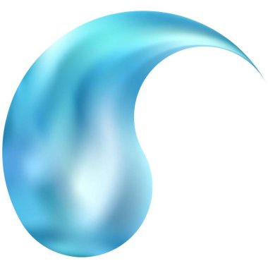 Yin veya yang şeklinde pürüzsüz bir arka plan. Moda, yumuşak renk arkaplanı. Orijinal doğu tarzı uyumlu. Yaratıcı projeleriniz için mavi zarif ve kolay düzenlenebilir renkli sıvı kapağı.