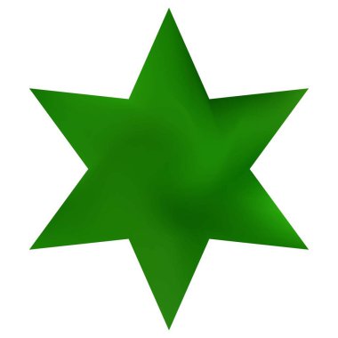 Altıgen şeklinde pürüzsüz bir arkaplan. Basit kutsal dini sembol. Moda yumuşak renk sanatı. Yaratıcı projeleriniz için yeşil zarif ve kolay düzenlenebilir renkli sıvı kapağı.