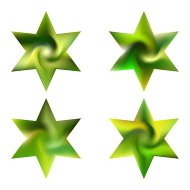 Altıgen renkli arkaplan koleksiyonu. Güzel yumuşak renkli logo. Popüler kutsal dini semboller. Posteriniz, sunumunuz, davetiyeniz, broşürünüz veya kartlarınız için yeşil ekolojik sıvı şablonları.