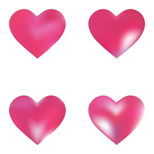 Συλλογή Από Αφηρημένα Υπόβαθρα Καρδιές Απαλό Χρώμα Κάρτα Ημέρα Του — Διανυσματικό Αρχείο