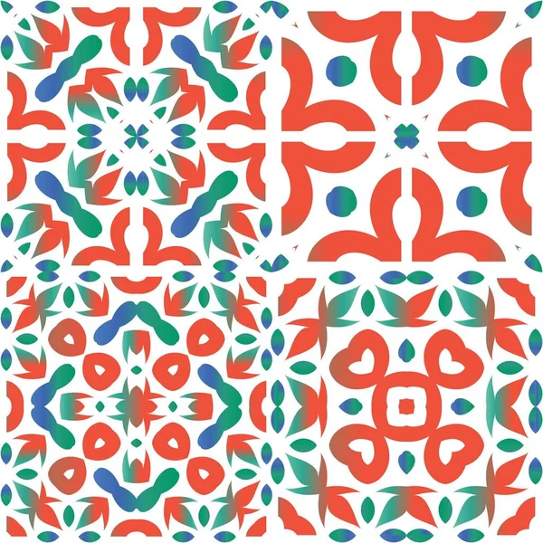 Antik süslü fayanslar Talavera Mexico. Vektör aralıksız desenler. Şık tasarım. Tişört, hatıra defteri, çarşaf, akıllı telefon çantaları veya çantalar için kırmızı etnik altyapı.