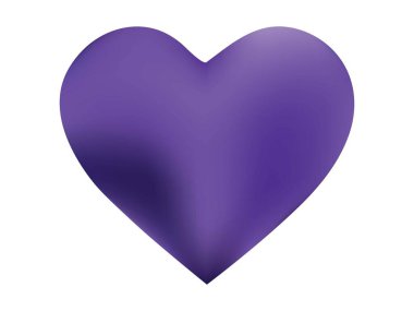 Kalp şeklinde modern bir arka plan. Yumuşak renk çizimi. Moda tarzı 90 'ıncı, 80' inci. Mobil uygulamanız ve ekranlarınız için mor sıvı renk eğimli şekil.