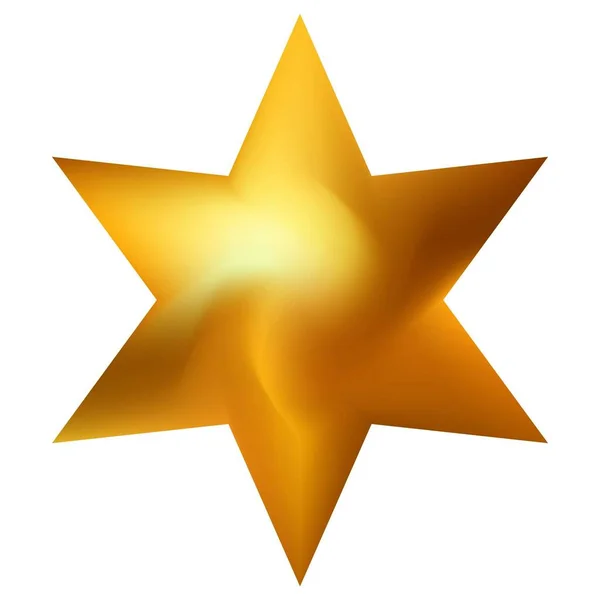 Fondo Cromático Forma Hexagrama Logotipo Color Suave Moda Símbolo Religioso — Vector de stock