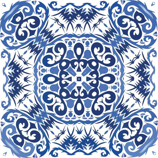 Azulejos Azulejo Cerámica Color Decorativo Concepto Patrón Sin Costura Vectorial — Vector de stock