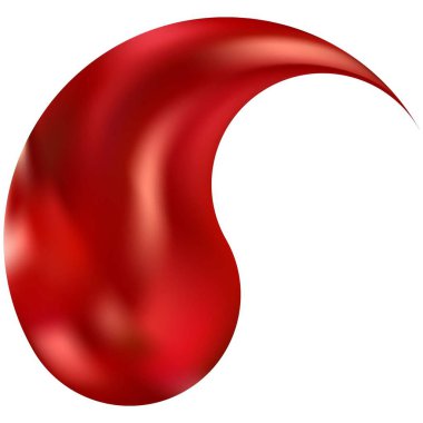 Yin veya yang şeklinde krom arkaplan. Neon 'un orijinal doğu tarzı. Moda, yumuşak renk arkaplanı. Broşür, takvim, kart veya davetiye için kırmızı etkili modern ekran tasarımı.