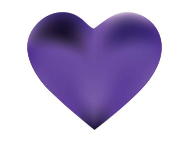 Kalp şeklinde modern bir arka plan. 90. ve 80. caddelerin romantik stili. Yumuşak renk sanatı. Mobil uygulamanız ve ekranlarınız için mor sıvı renk eğimli şekil.