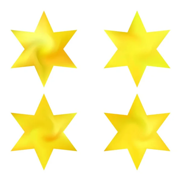 Kit Fonds Flous Hexagramme Symboles Religieux Sacrés Judaïques Bon Thème — Image vectorielle