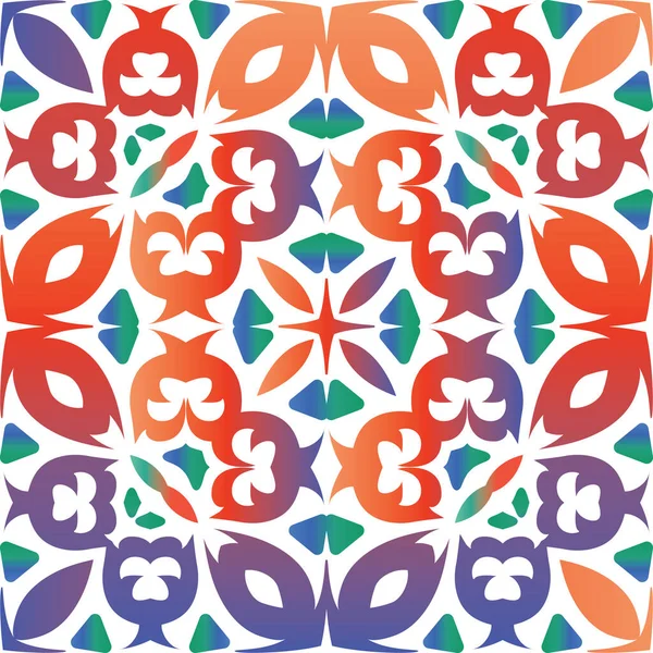 Ornamentale Talavera Mexikanische Fliesen Dekor Grafikdesign Vektor