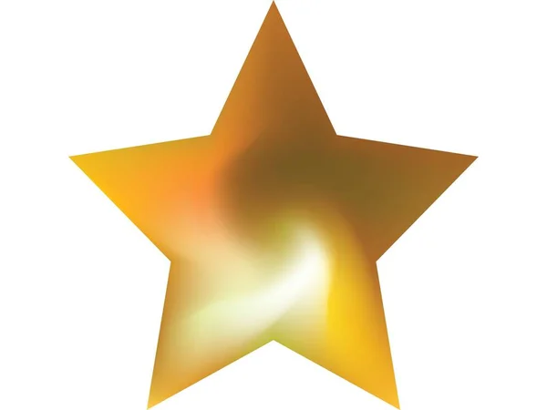 五角形の形で現代的な背景 90番 80番のフラットスタイル トレンディな柔らかい色の星 モバイルアプリと画面のための黄色の流体色のグラデーション形状 — ストックベクタ