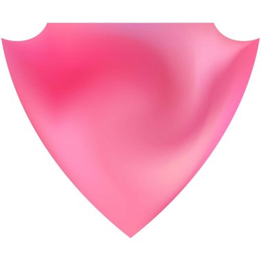 Kalkan şeklinde modern bir arka plan. 80 'inci tarzında gerçeküstü bir fon. Yumuşak renk konsepti. Mobil uygulamanız ve ekranlarınız için pembe sıvı renk değişkeni.