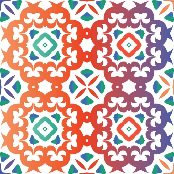 Talavera Mexicain Orné Traditionnel Conception Minimale Texture Vectorielle Sans Couture — Image vectorielle
