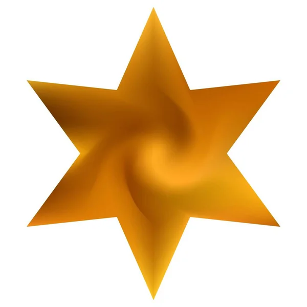 Farbigen Hintergrund Form Von Hexagramm Trendiges Weiches Farbelement Judaisch Heiliges — Stockvektor