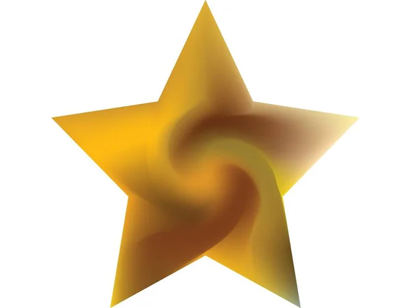 Farbigen Hintergrund Form Eines Pentagramms Trendy Weiche Farbe Stern Isolierter — Stockvektor