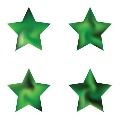 Pentagram derlemesi pürüzsüz arka planlar. Modaya uygun yumuşak renk çizimi. 90. ve 80. caddelerin gelecekçi tarzı. Yaratıcı projeleriniz için yeşil zarif ve kolay düzenlenebilir renkli sıvı kılıfları.