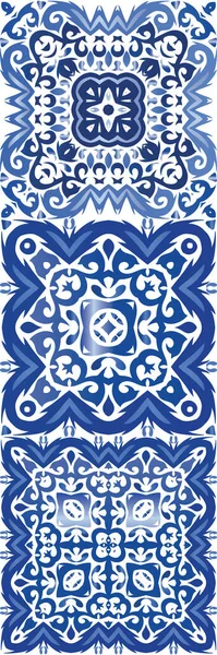Carrelage Azulejo Antique Patchworks Design Coloré Kit Motifs Vectoriels Sans — Image vectorielle