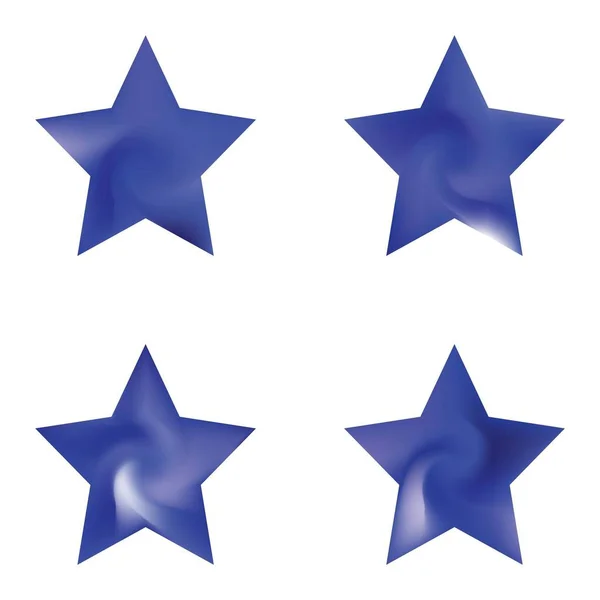 Set Von Pentagramm Chromatischen Hintergründen Trendige Soft Color Illustration Populärer — Stockvektor