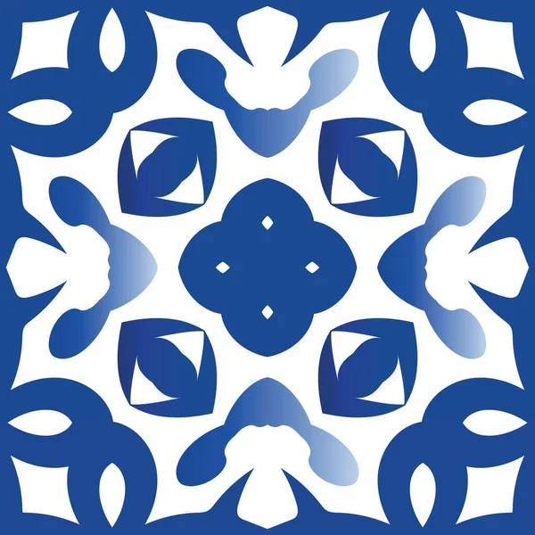 Baldosas Cerámicas Azulejo Portugal Diseño Gráfico Concepto Patrón Sin Costura — Vector de stock