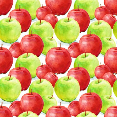 Kırmızı ve yeşil elmalar kusursuz arkaplan