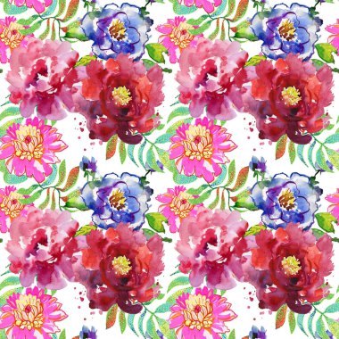 Pembe, mor şakayık ve yapraklarla kusursuz bir altyapısı var.