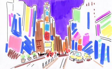 Şehir hayatının berbat bir çizimi.