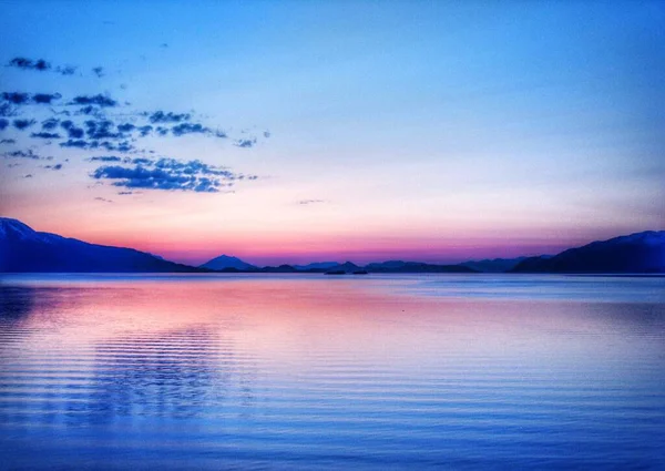 Sebuah Satu Sunset Pantai Pasifik Alaska — Stok Foto