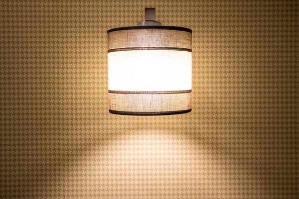 Wall sconce with light on