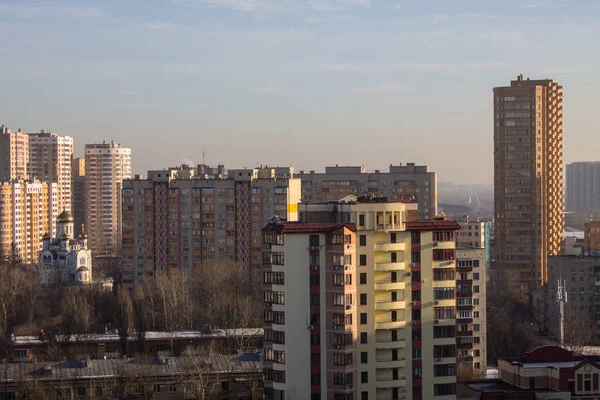 Reutov Região Moscou Rússia Novembro 2019 Vista Panorâmica Cidade Moderna — Fotografia de Stock